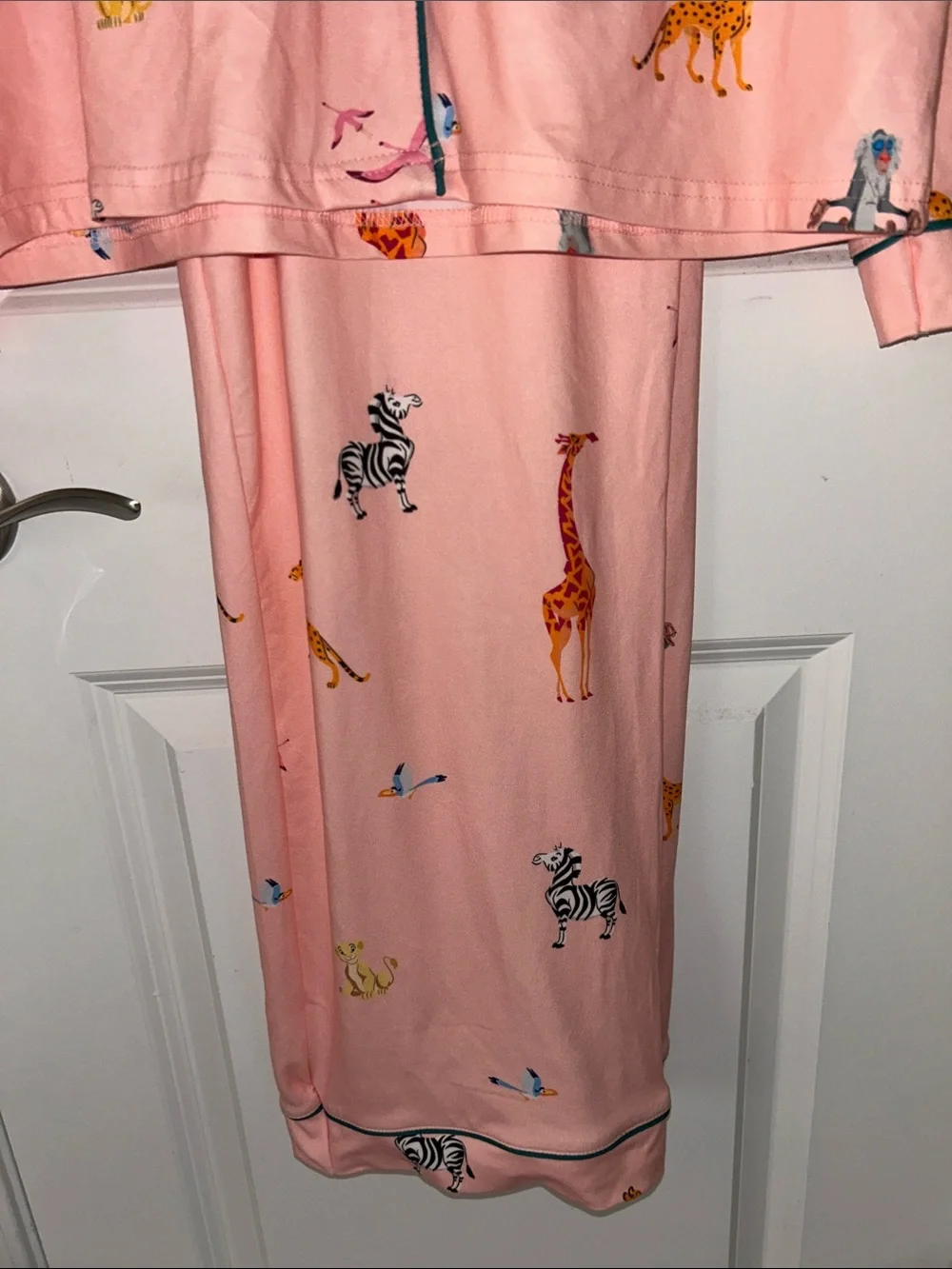 The Lion King Pink Sleepwear Pajama Set with Animal Print - Picture 5 of 9